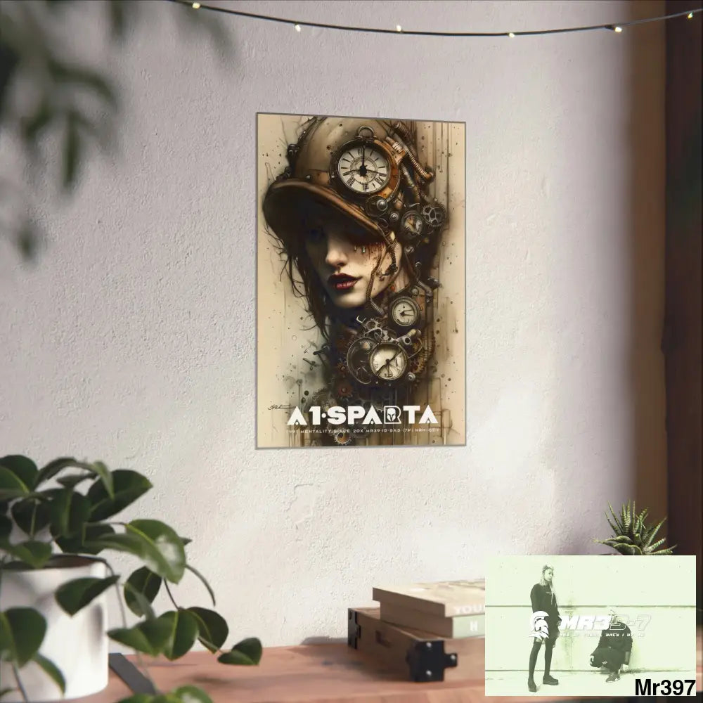 A1-Sparta Gothic Animal Super Resolution Graphic Matte Vertical Posters Poster