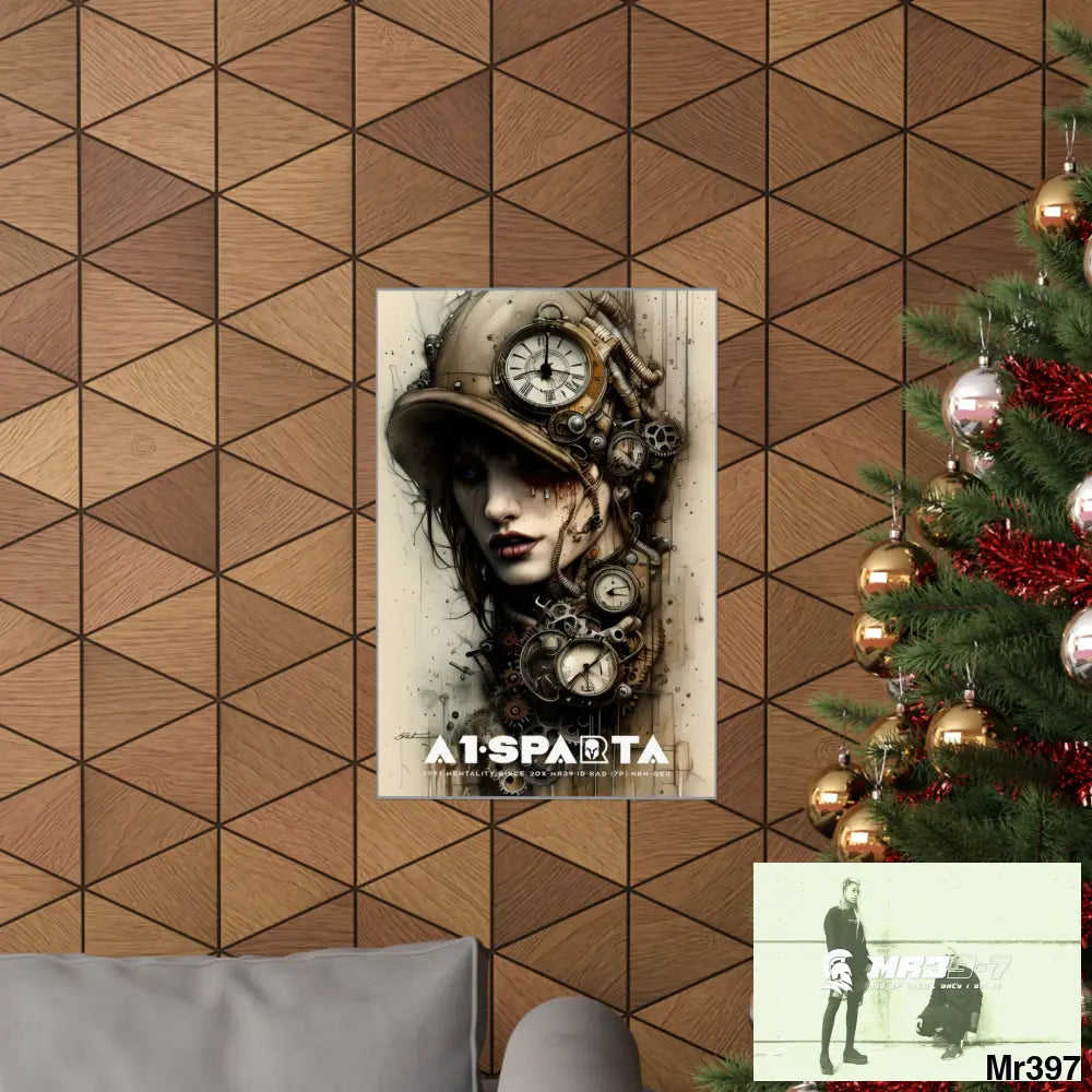 A1-Sparta Gothic Animal Super Resolution Graphic Matte Vertical Posters Poster