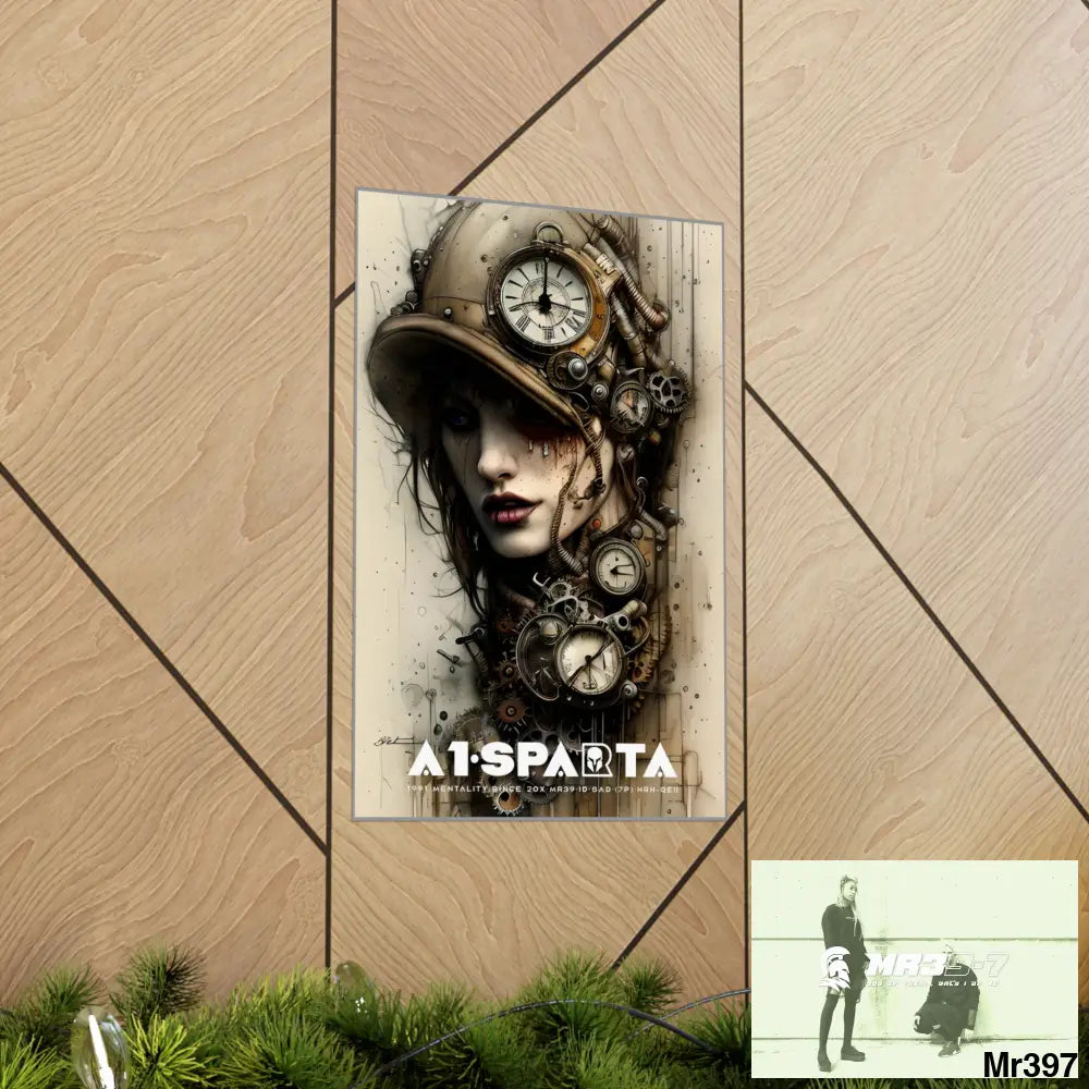 A1-Sparta Gothic Animal Super Resolution Graphic Matte Vertical Posters Poster