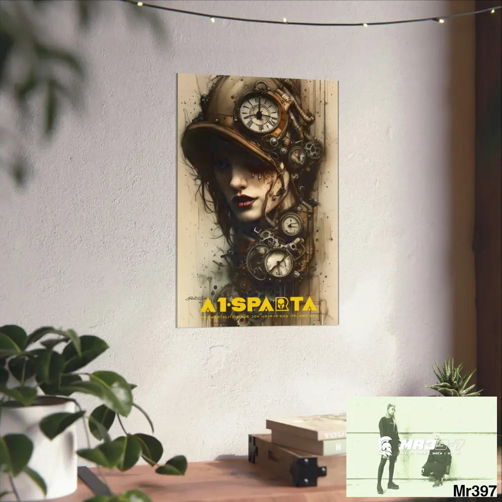 A1-Sparta Gothic Animal Super Resolution Graphic Matte Vertical Posters Poster