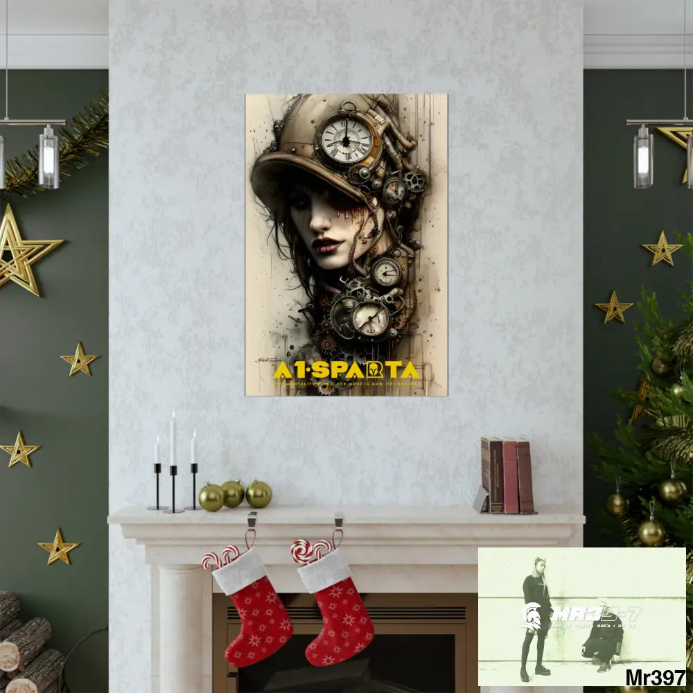 A1-Sparta Gothic Animal Super Resolution Graphic Matte Vertical Posters Poster