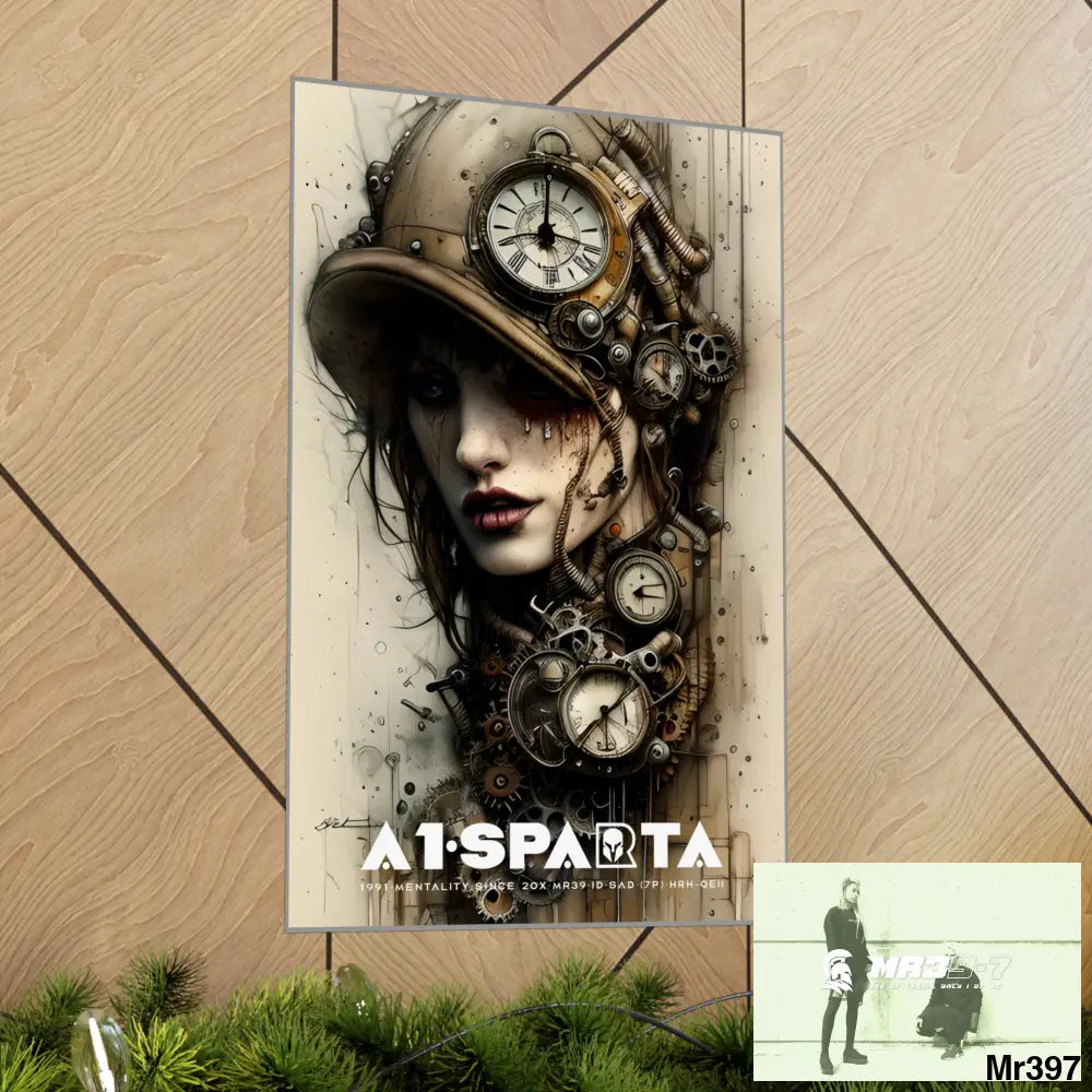 A1-Sparta Gothic Animal Super Resolution Graphic Matte Vertical Posters Poster