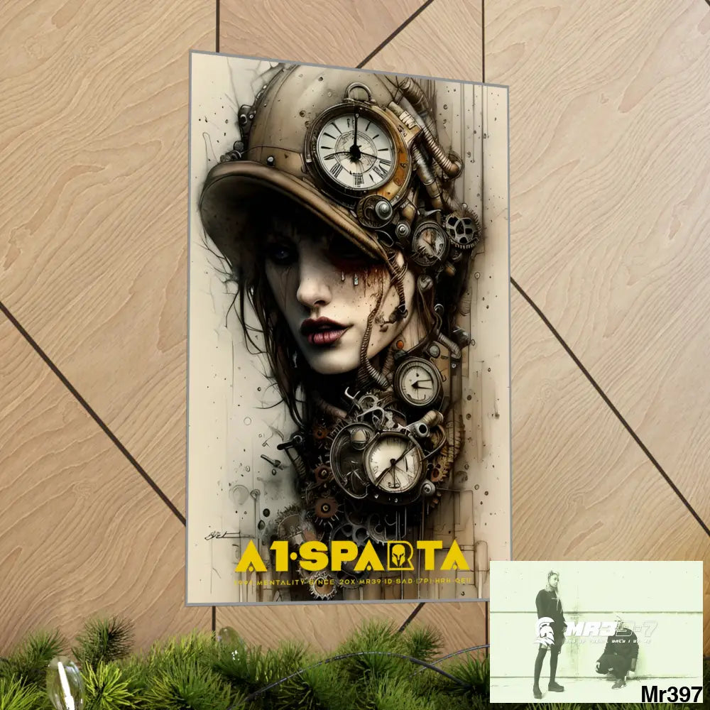 A1-Sparta Gothic Animal Super Resolution Graphic Matte Vertical Posters Poster