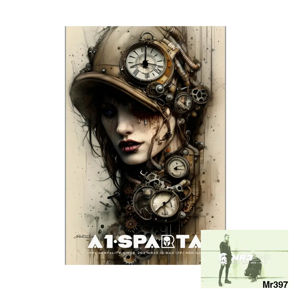 A1-Sparta Gothic Animal Super Resolution Graphic Matte Vertical Posters Poster