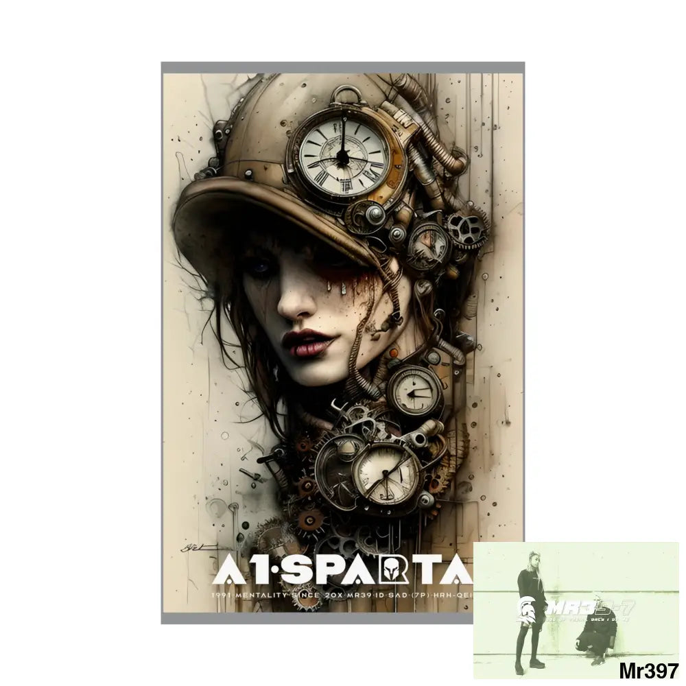 A1-Sparta Gothic Animal Super Resolution Graphic Matte Vertical Posters Poster