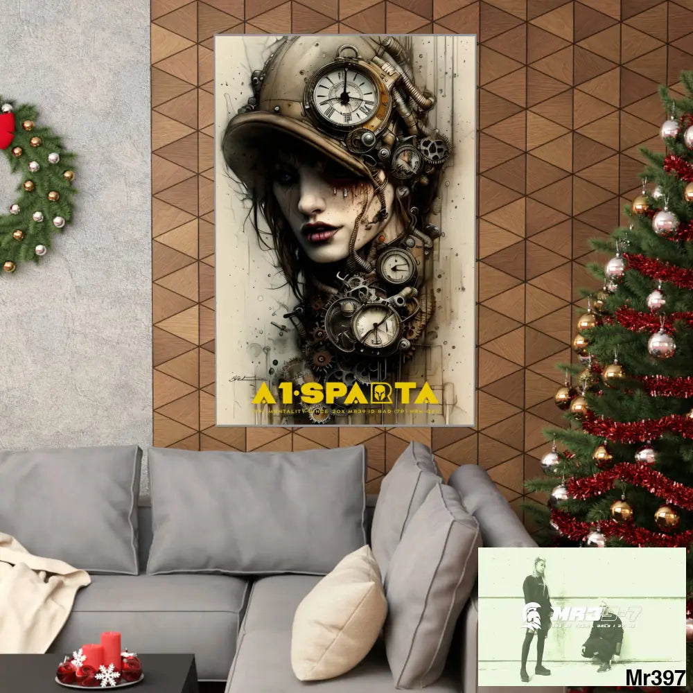 A1-Sparta Gothic Animal Super Resolution Graphic Matte Vertical Posters Poster