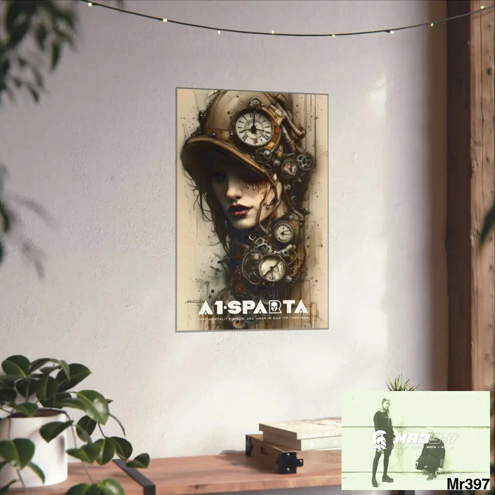 A1-Sparta Gothic Animal Super Resolution Graphic Matte Vertical Posters Poster