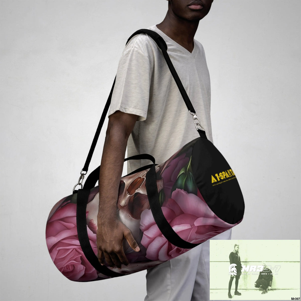 A1- Sparta Gothic Skulls & Roses Duffel Bag Bags