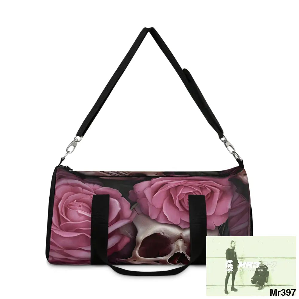 A1- Sparta Gothic Skulls & Roses Duffel Bag Bags
