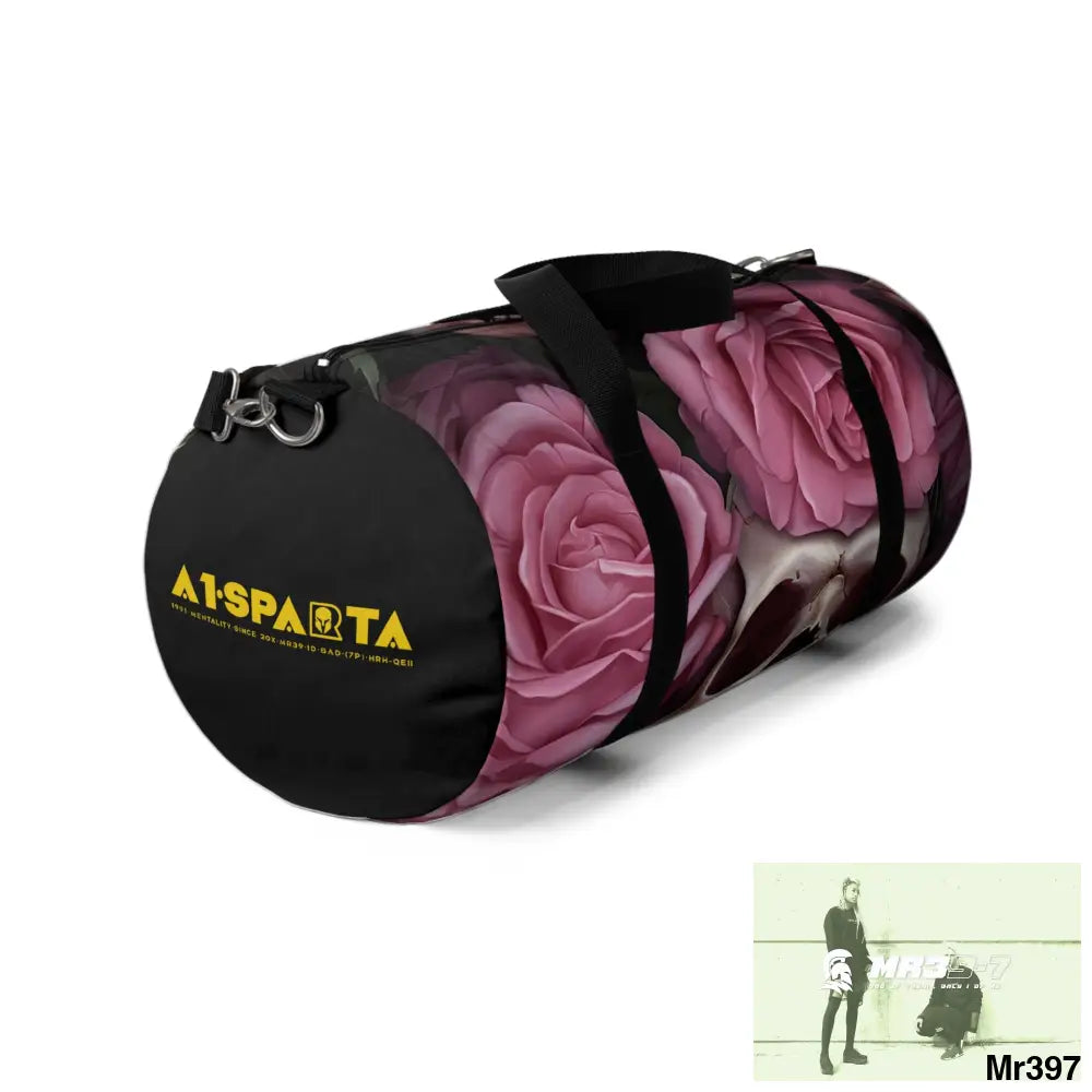 A1- Sparta Gothic Skulls & Roses Duffel Bag Bags