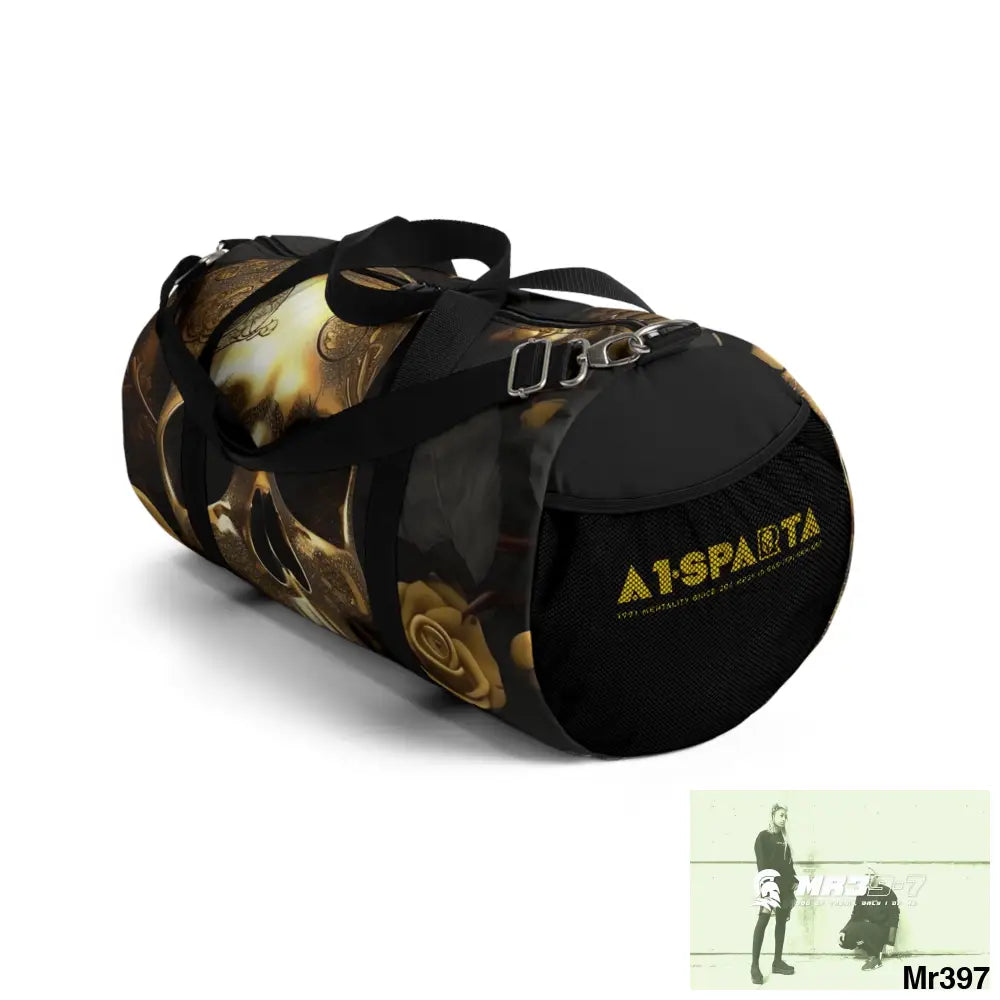 A1- Sparta Gothic Skulls & Roses Duffel Bag Bags