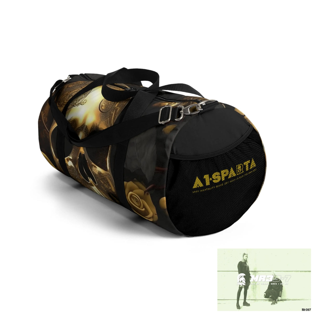 A1- Sparta Gothic Skulls & Roses Duffel Bag Bags