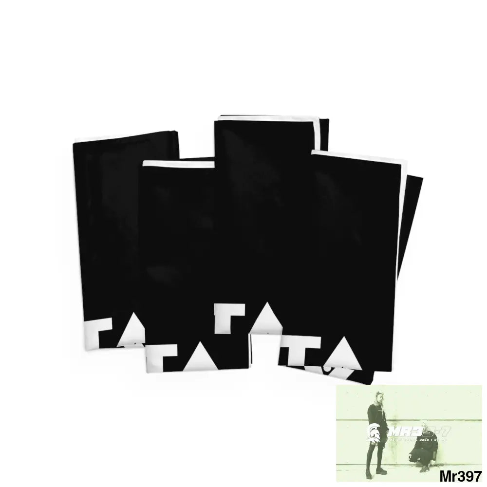 A1-Sparta Gothic Skulls & Roses Napkins 4-piece set / White / 19’’ × 19’’ Accessories