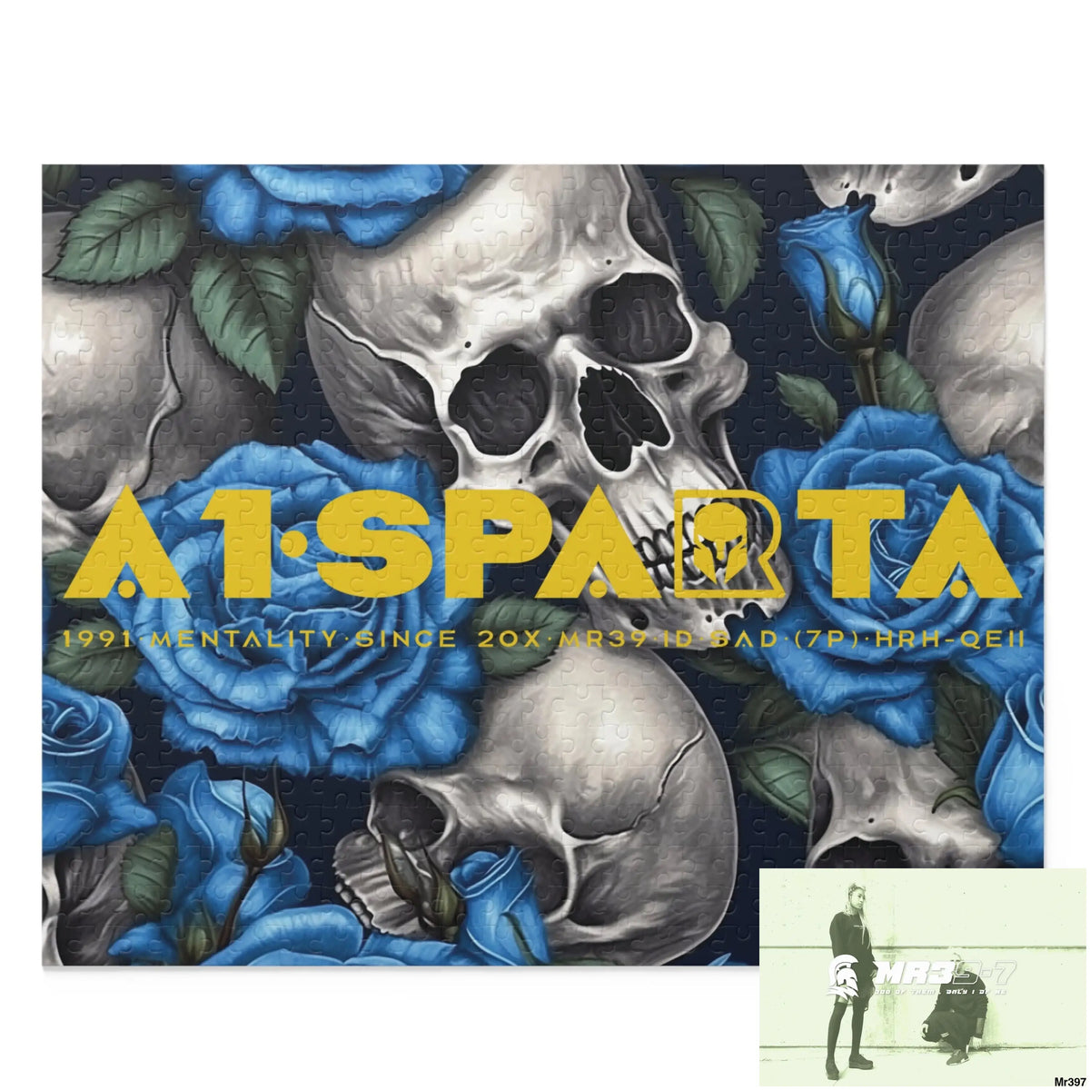 A1•Sparta Gothic skulls & Roses Puzzle (120 252 500-Piece) 20’’ × 16’’ (500 pcs) Puzzle