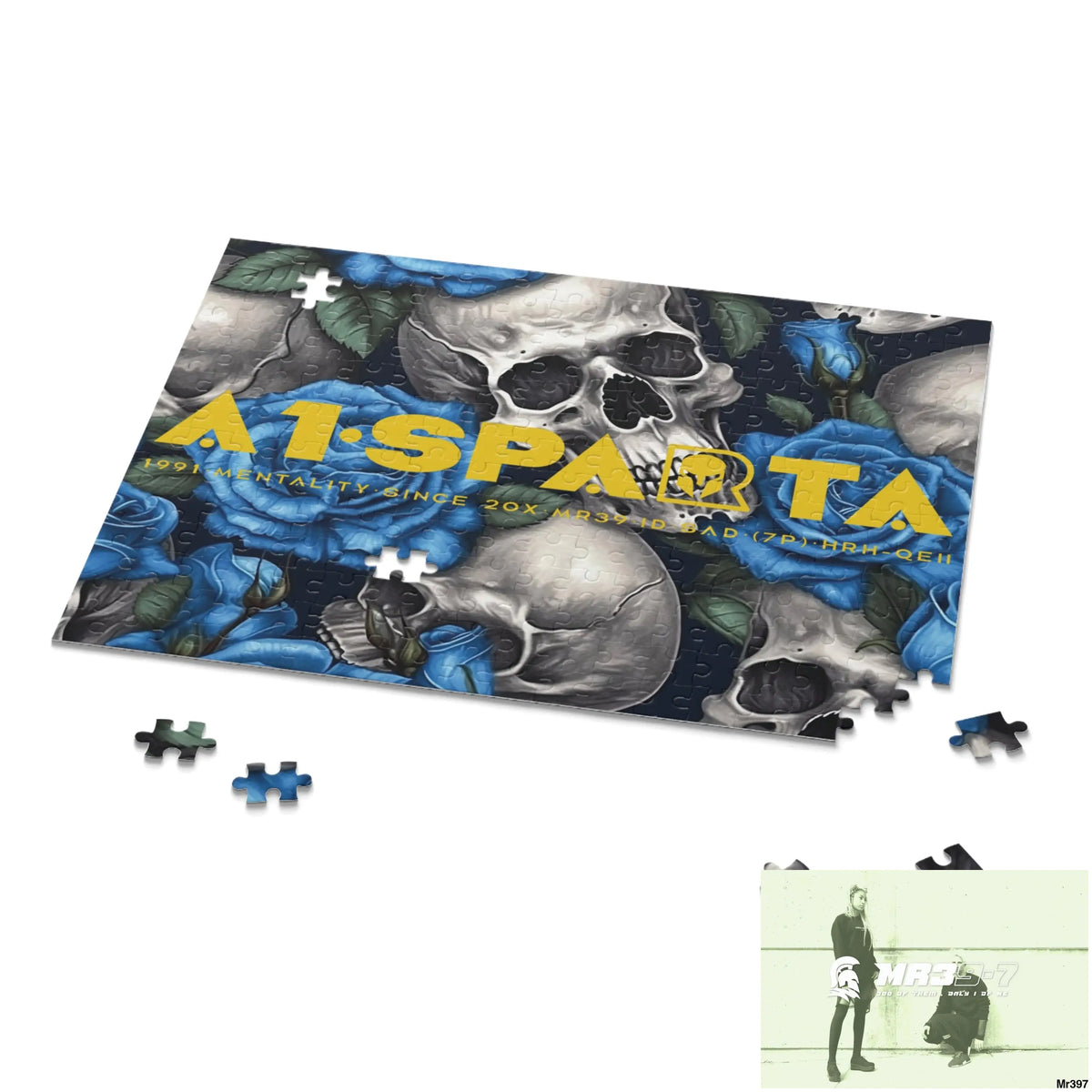 A1•Sparta Gothic skulls & Roses Puzzle (120 252 500-Piece) Puzzle