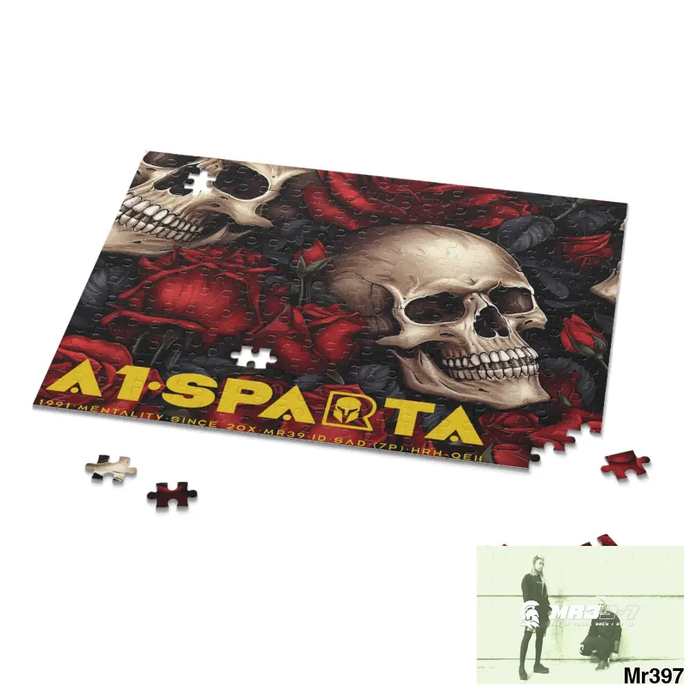 A1.Sparta Gothic skulls & Roses Puzzle (120 252 500-Piece) Puzzle