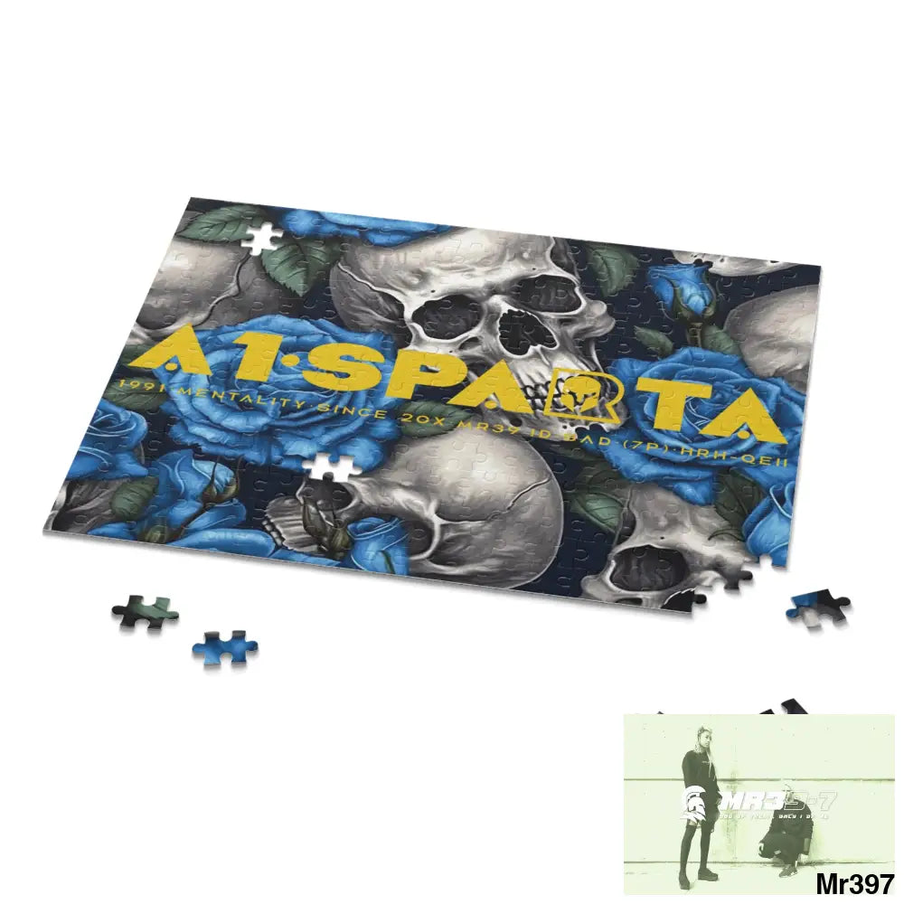 A1•Sparta Gothic skulls & Roses Puzzle (120 252 500-Piece) Puzzle