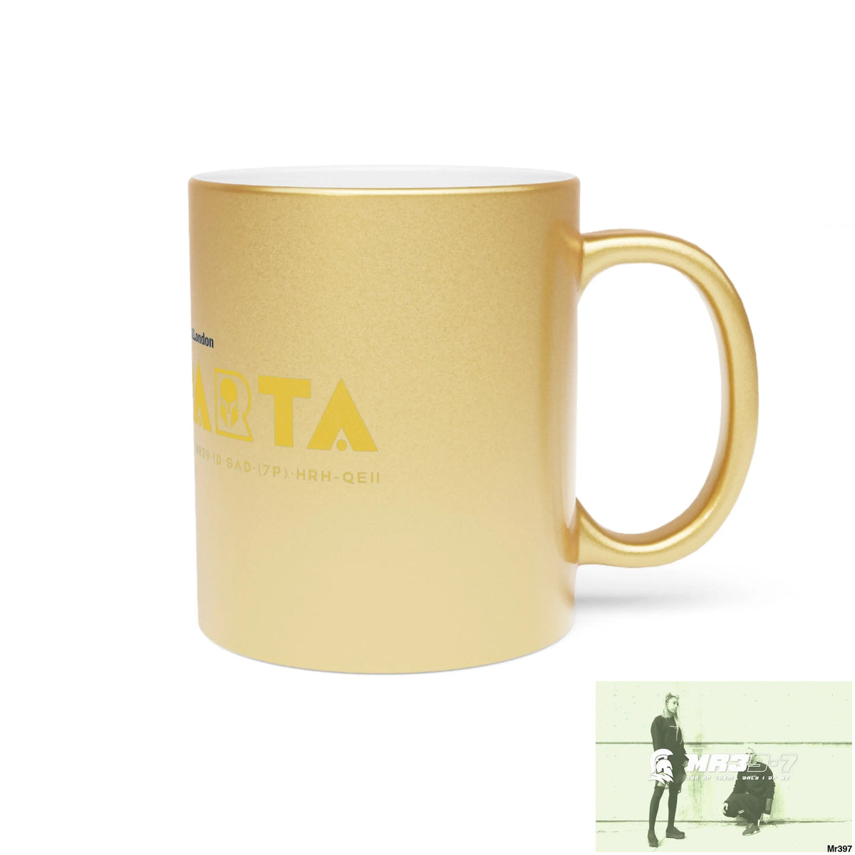 A1-Sparta #I7MI6A1London Metallic Mug (Silver\Gold) Mug