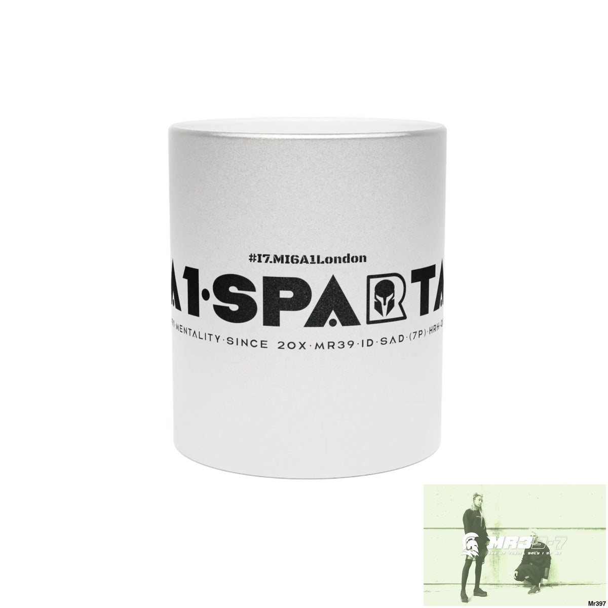 A1-Sparta #I7MI6A1London Metallic Mug (Silver\Gold) 11oz / Silver Mug