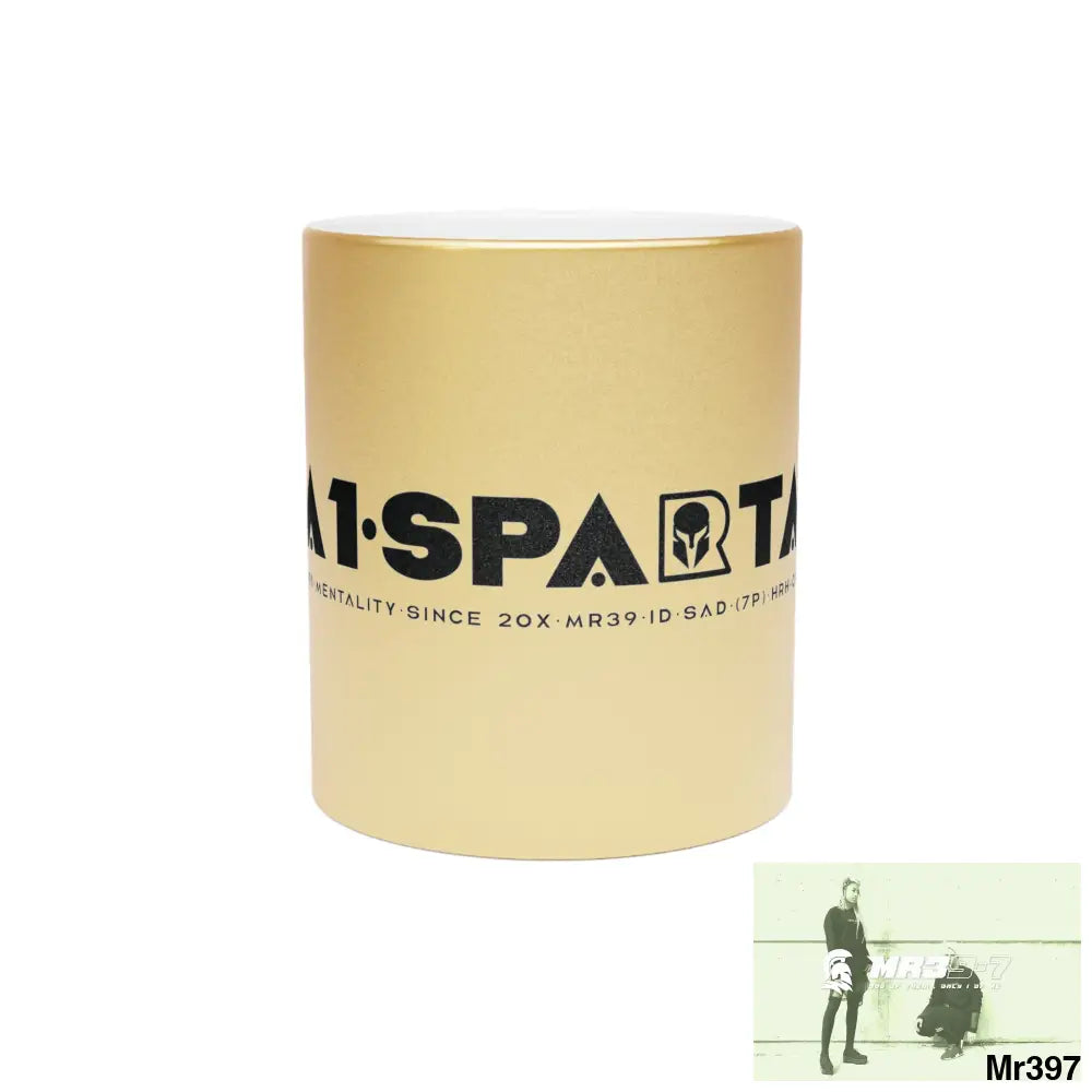 A1-Sparta #I7MI6A1London Metallic Mug (Silver\Gold) 11oz / Gold Mug