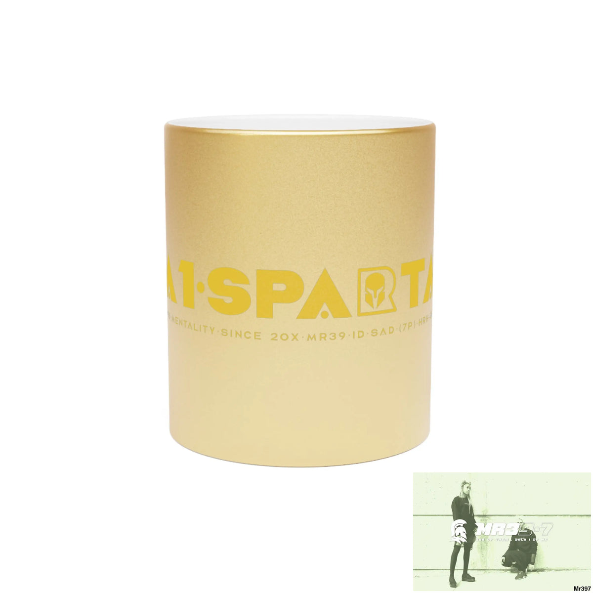 A1-Sparta #I7MI6A1London Metallic Mug (Silver\Gold) 11oz / Gold Mug