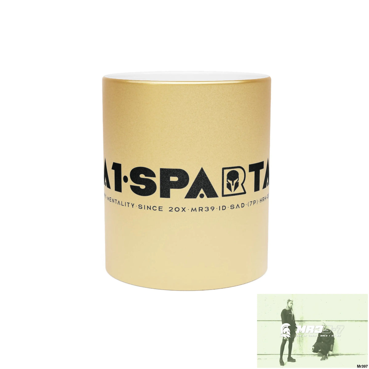 A1-Sparta #I7MI6A1London Metallic Mug (Silver\Gold) 11oz / Gold Mug