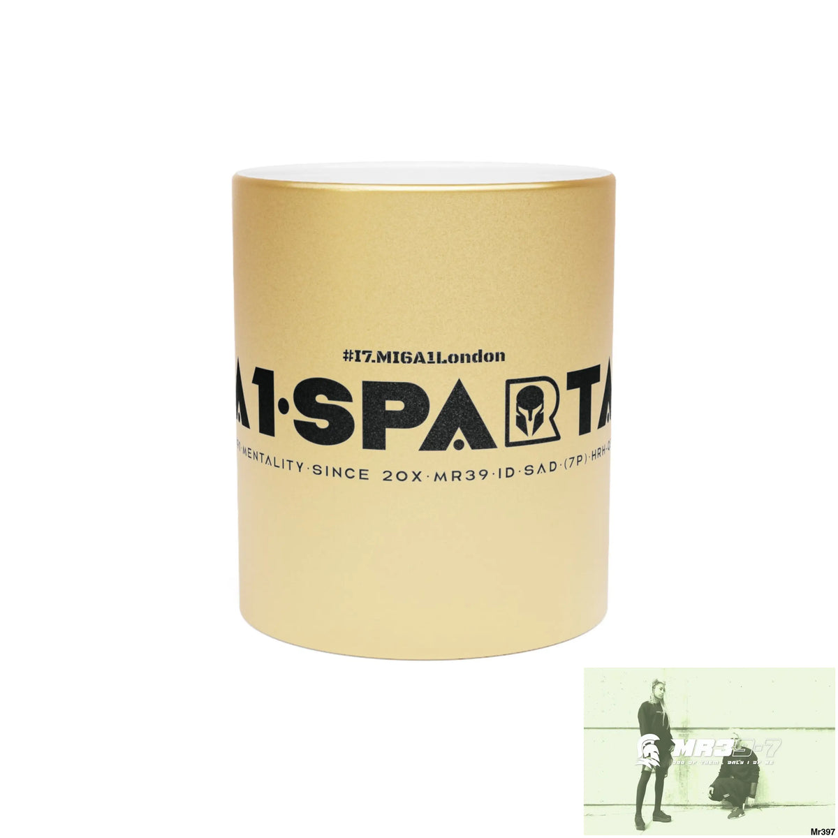 A1-Sparta #I7MI6A1London Metallic Mug (Silver\Gold) 11oz / Gold Mug