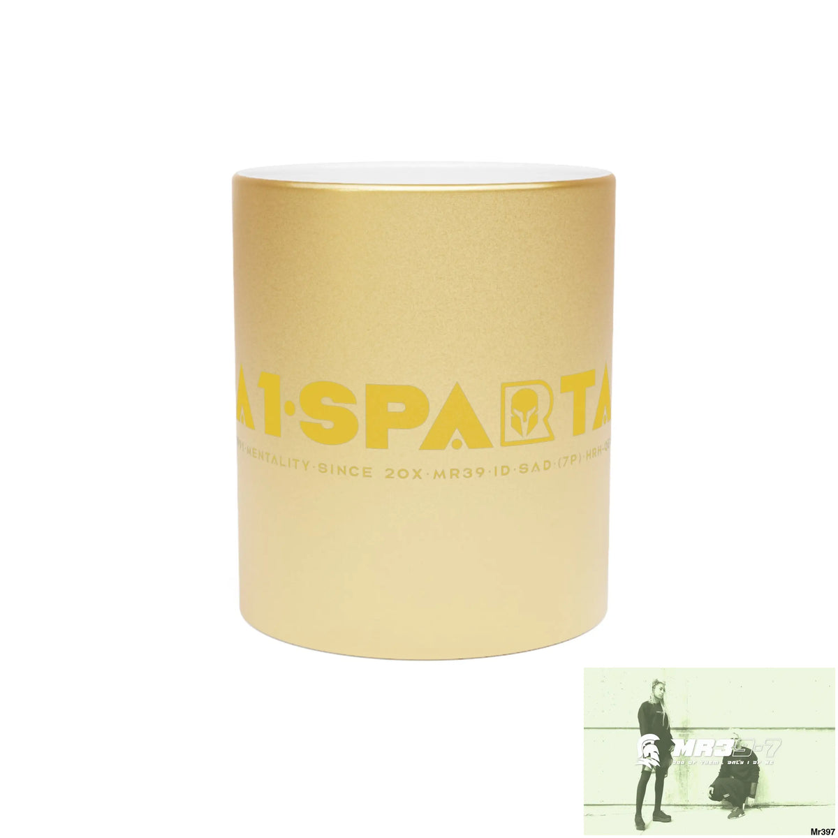 A1-Sparta #I7MI6A1London Metallic Mug (Silver\Gold) 11oz / Gold Mug