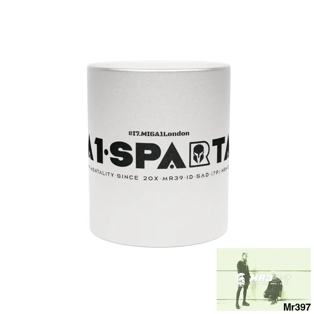 A1-Sparta #I7MI6A1London Metallic Mug (Silver\Gold) 11oz / Silver Mug