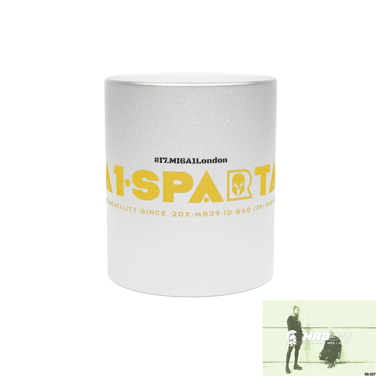A1-Sparta #I7MI6A1London Metallic Mug (Silver\Gold) 11oz / Silver Mug