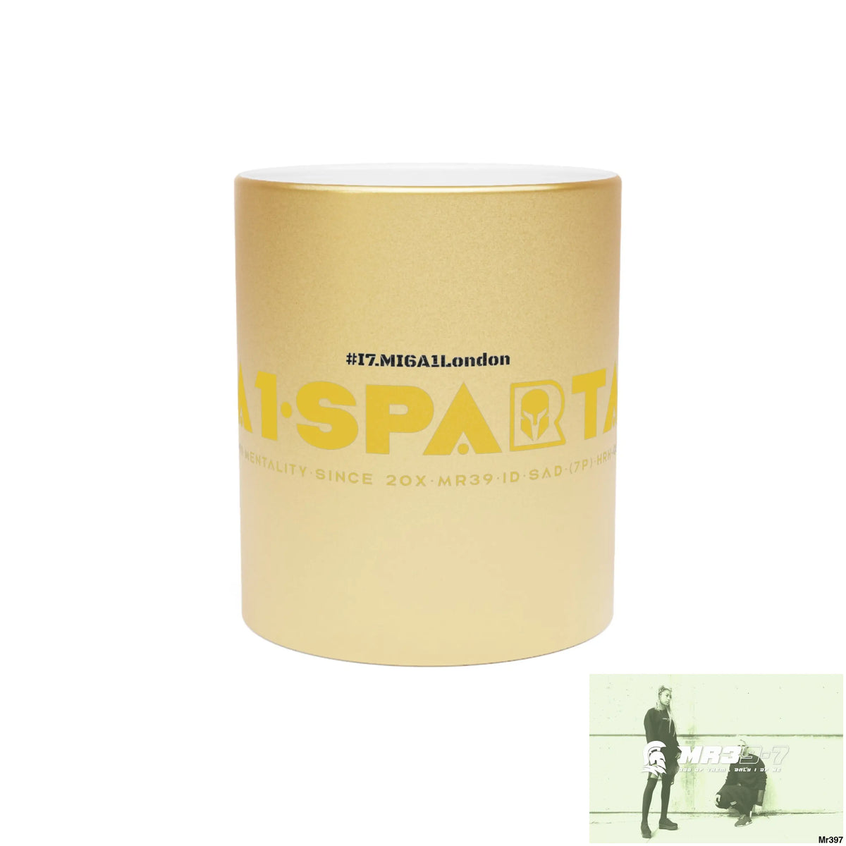 A1-Sparta #I7MI6A1London Metallic Mug (Silver\Gold) 11oz / Gold Mug