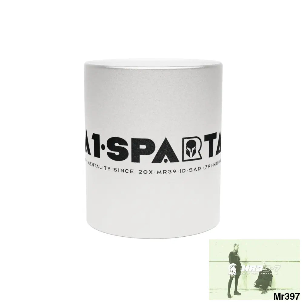A1-Sparta #I7MI6A1London Metallic Mug (Silver\Gold) 11oz / Silver Mug