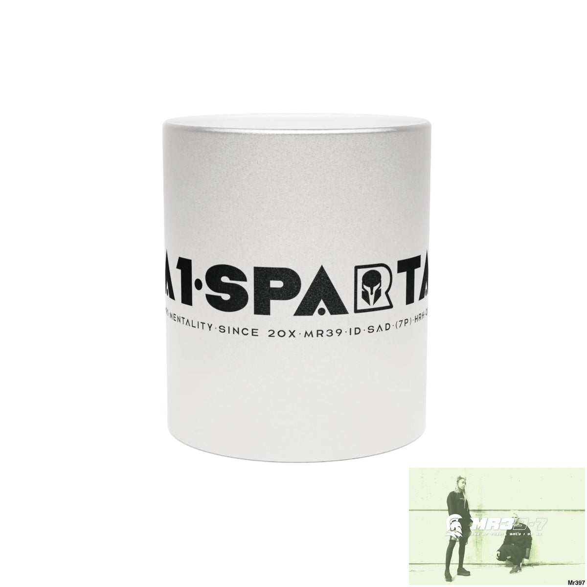 A1-Sparta #I7MI6A1London Metallic Mug (Silver\Gold) 11oz / Silver Mug
