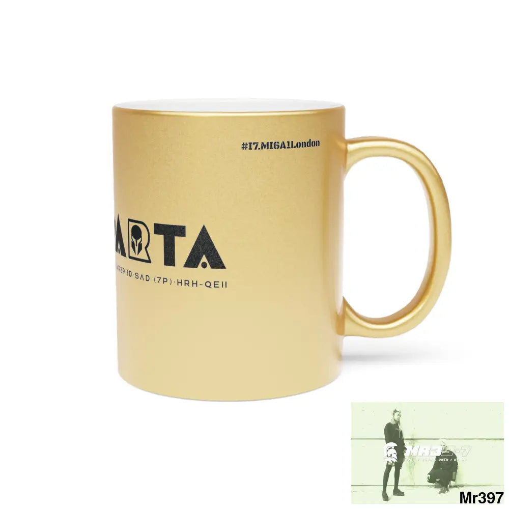 A1-Sparta #I7MI6A1London Metallic Mug (Silver\Gold) Mug