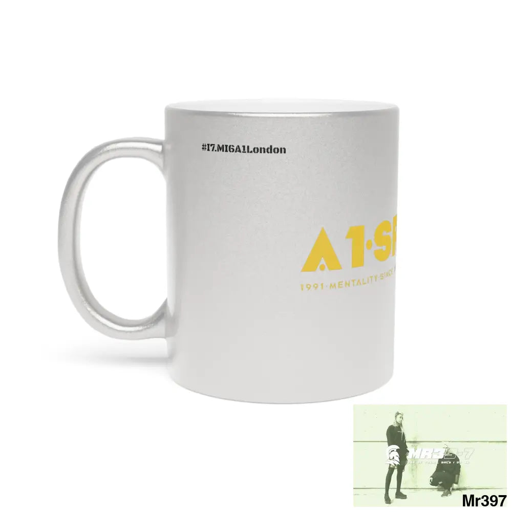 A1-Sparta #I7MI6A1London Metallic Mug (Silver\Gold) Mug