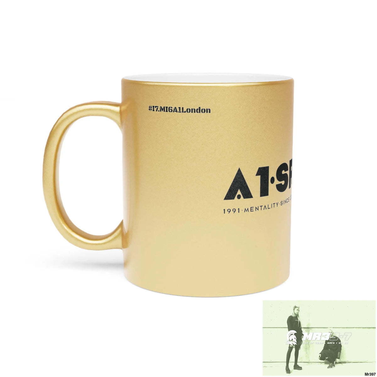 A1-Sparta #I7MI6A1London Metallic Mug (Silver\Gold) Mug