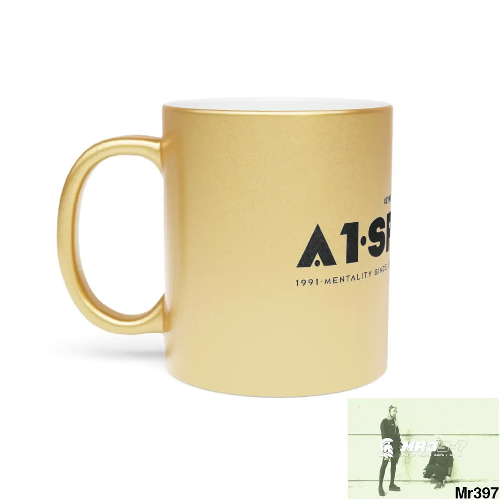 A1-Sparta #I7MI6A1London Metallic Mug (Silver\Gold) Mug