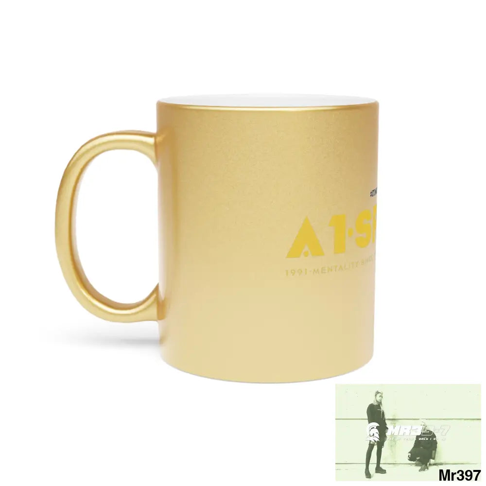 A1-Sparta #I7MI6A1London Metallic Mug (Silver\Gold) Mug