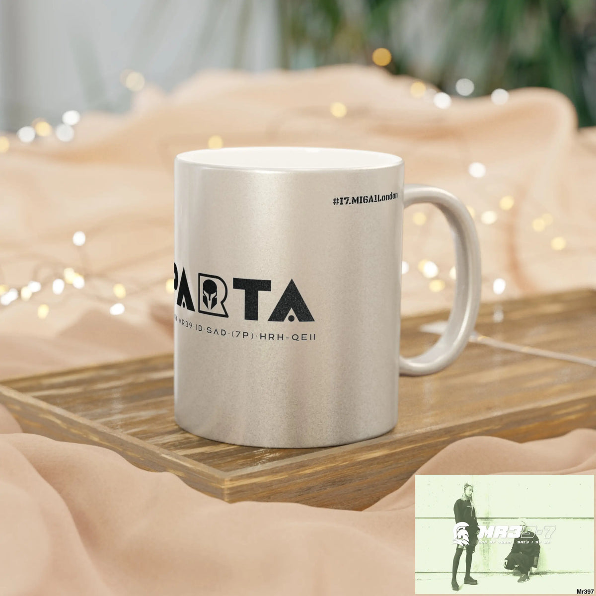 A1-Sparta #I7MI6A1London Metallic Mug (Silver\Gold) Mug
