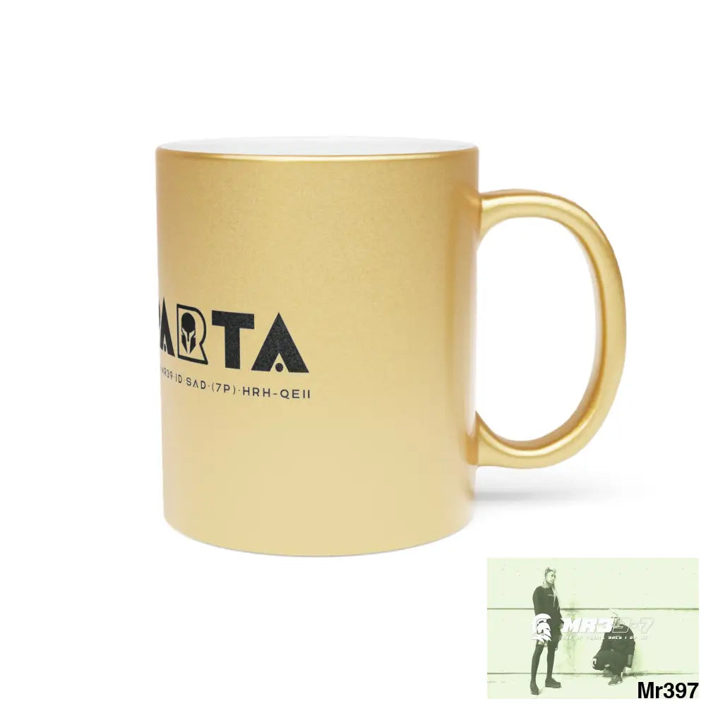 A1-Sparta #I7MI6A1London Metallic Mug (Silver\Gold) Mug