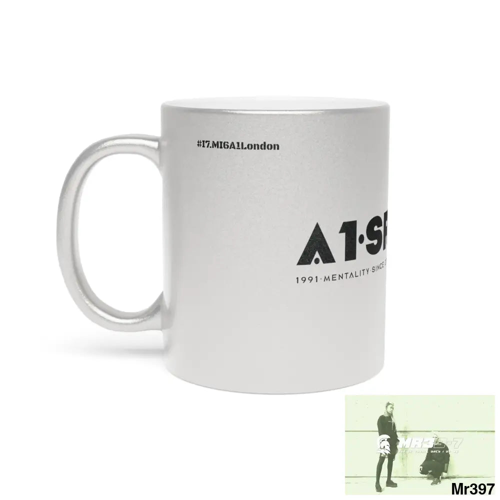 A1-Sparta #I7MI6A1London Metallic Mug (Silver\Gold) Mug