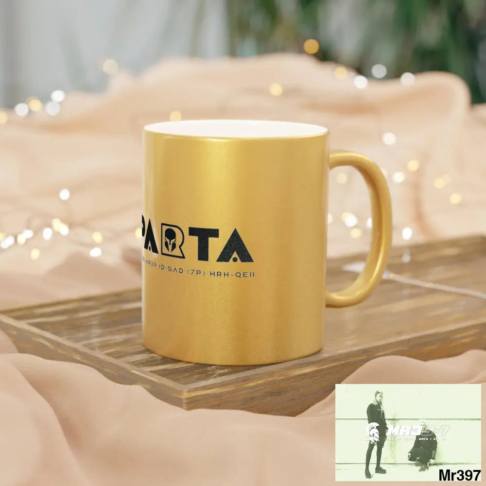 A1-Sparta #I7MI6A1London Metallic Mug (Silver\Gold) Mug