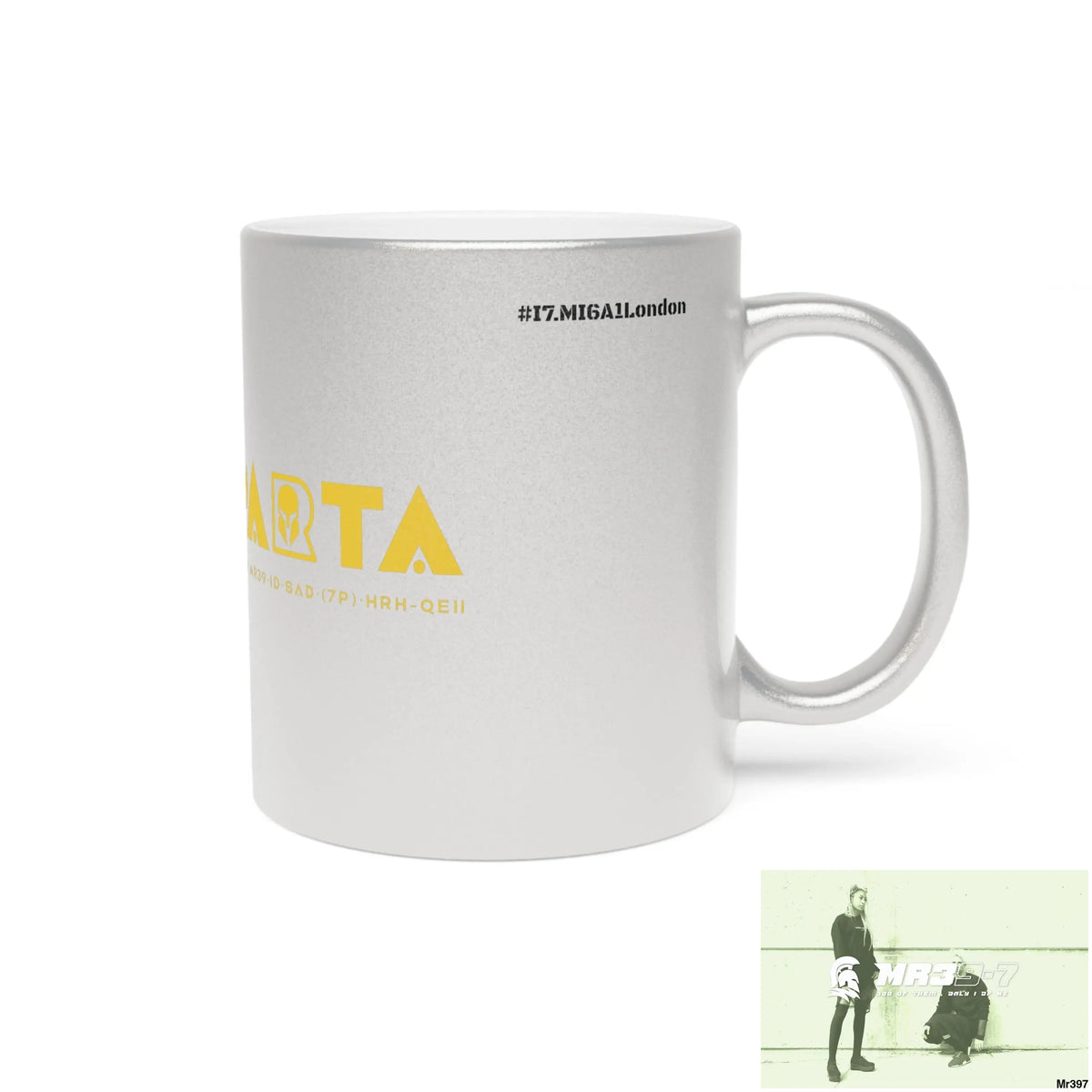 A1-Sparta #I7MI6A1London Metallic Mug (Silver\Gold) Mug