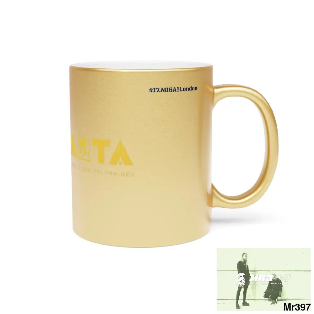 A1-Sparta #I7MI6A1London Metallic Mug (Silver\Gold) Mug