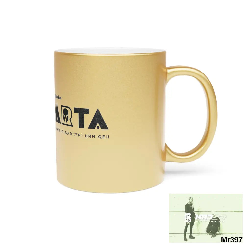 A1-Sparta #I7MI6A1London Metallic Mug (Silver\Gold) Mug