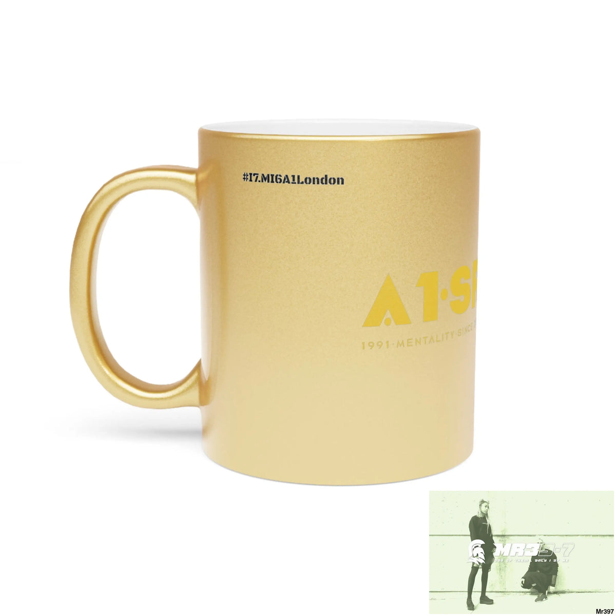 A1-Sparta #I7MI6A1London Metallic Mug (Silver\Gold) Mug