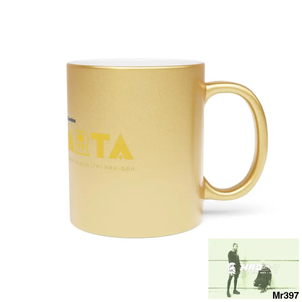 A1-Sparta #I7MI6A1London Metallic Mug (Silver\Gold) Mug