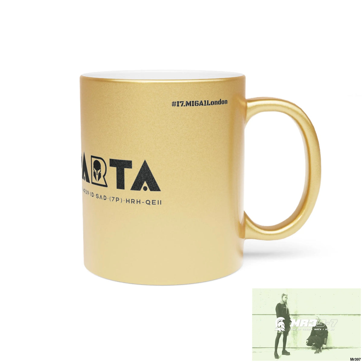 A1-Sparta #I7MI6A1London Metallic Mug (Silver\Gold) Mug