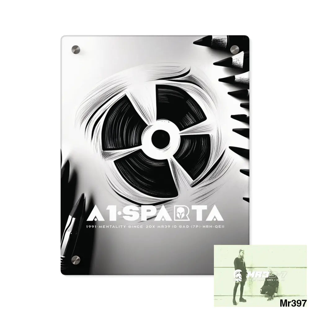 A1-Sparta in blind 2014 Military G Radiation blast Acrylic Wall Art Panels 11″ x 14″ (Vertical) / 0.25’’ Home Decor