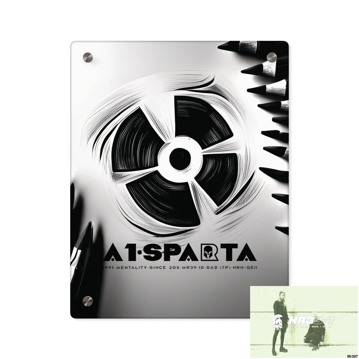 A1-Sparta in blind 2014 Military G Radiation blast Acrylic Wall Art Panels 11″ x 14″ (Vertical) / 0.25’’ Home Decor